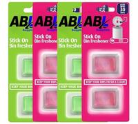Bin Fresheners 8 Pack - Stick-On Odour Neutraliser for Kitchen, Bathroom & Household Bins - Long Lasting 30 Days Each - Mixed Scents Berry Blast & Citronella Lemongrass - Easy Stick Deodoriser Pads