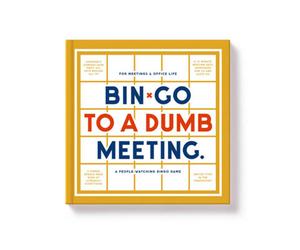 Bin-Go To A Dumb Meeting Bingo Book - Brand New And Sealed