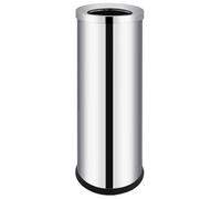 Bin Hotel Stainless Steel 32 L, Robust Waste Bin with Removable Insert, Open Lid for Easy Disposal, Ideal for Home, Office, Garden and Recycling