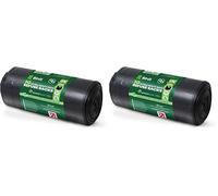 BIN IT 10 Tie Top, Ultra Heavy Duty, 120 Litre XL Refuse Sacks, Bin Bags, Bin Liners, 80kg Lift Tested, Super Strong, 60 μm, Perfect for Household, Office, Garden, Commercial, DIY, Caterers, Builders