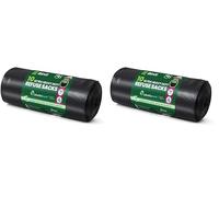 BIN IT 10 Ultra Heavy Duty, 120 Litre XL Refuse Sacks, Bin Bags, Bin Liners, 80kg Lift Tested, Super Strong, 60 μm, Perfect for Household, Office, Garden, Commercial, DIY, Caterers, Builders