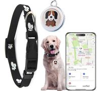 Bin Jasim Dog Tracker-Air.tag Dog Collar-Android Air.tag-GPS Tracker for Dogs-Pet Tracker | Android and iOS Universal | No Charging Required | No Monthly Fee | Works with Any Collar