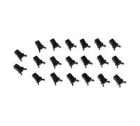 Bin Latch Replacement Clip with Self-Locking Switch for Trash Can Lids That Operate via Touch Activation and Similar Compact Door Systems (Black-20pcs)