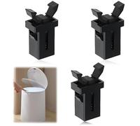 Bin Lid Clasp Replacement, 3 Pcs Touch Top Lid Bin Latch Lock Plastic catch/latch for Kitchen Bin (Black)