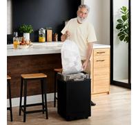 Bin Liners for 15-20L Kitchen Bins 40 Pieces, White / 1