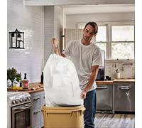 Bin Liners for 50L Kitchen Bins 40 Pieces, White / 2*40 Pieces