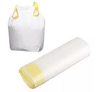 Bin Liners Heavy Duty Bin Bags 35 litre Pedal Bins Liner Refuse Sacks Pack of 20 Trash Bags Strong Kitchen Waste, Rubbish, Garbage Bag for Bathroom Home Office DIY Garden (WHITE)