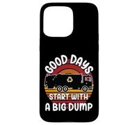 Bin Lorry Funny Big Dump UK Binman Dust Cart Refuse Truck Case for iPhone 15 Pro Max