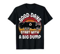 Bin Lorry Funny Big Dump UK Binman Dust Cart Refuse Truck T-Shirt