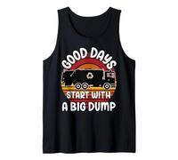 Bin Lorry Funny Big Dump UK Binman Dust Cart Refuse Truck Tank Top