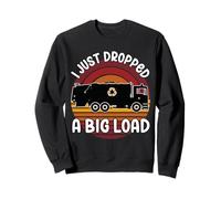 Bin Lorry Funny Big Load UK Bin Man Dust Cart Refuse Truck Sweatshirt
