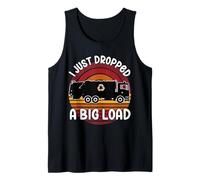 Bin Lorry Funny Big Load UK Bin Man Dust Cart Refuse Truck Tank Top