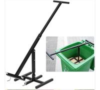 Bin Master Wheelie Bin Compressor - Manual Trash Compactor & Rubbish Press Tool for Kitchen, Home & Recycling, Steel Waste Squasher - Ergonomic Handle - Fits 120L 240L 360L Bins & Trash Cans