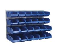 Bin & Panel Combination 24 Bins - Blue - Sealey TPS131 New