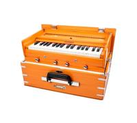 BINA 23B Deluxe, Harmonium, 2 1/2 Octaves, 32 Keys, Small, Portable, Compact, Special Reeds, Safri, Natural Color, Bag, Book, Kirtan, Musical Instrument Indian (PDI- DAA)