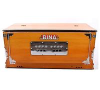Bina Harmonium BINA No. 9, 3 1/2 Octaves, 9 Stops, Brass
