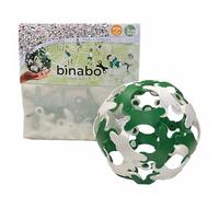 BINABO Click & Kick Football Construction Set - Build Your Own Kickable Ball - Eco-Friendly DIY Toy for Kids & Adults - Flexible & Durable for Freestyle Tricks - Made in Germany (green-white)