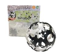 BINABO Click & Kick Football Construction Set - Build Your Own Kickable Ball - Eco-Friendly DIY Toy for Kids & Adults - Flexible & Durable for Freestyle Tricks - Made in Germany (black-white)