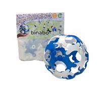 BINABO Click & Kick Football Construction Set - Build Your Own Kickable Ball - Eco-Friendly DIY Toy for Kids & Adults - Flexible & Durable for Freestyle Tricks - Made in Germany (blue-white)
