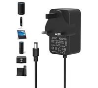Binamao 21W Power Charger Adapter for Alexa Echo 1st Gen, Echo 2nd Gen, Echo Show 1st Gen, Echo Plus 1st Gen, Echo Look, Echo Link, Fire TV 2nd Gen, 15V/1.4A 1.5m Plug Power Cord Charger - Black