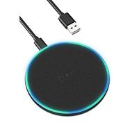 Binamao Wireless Charger, Wireless Charging Pad for iPhone 16/15/14/13/12/11 Pro/Pro Max/XS Max/XR/SE, 15W Max Fast Wireless Charger for Samsung Galaxy S24/S23/S22/S21S20/Note10/9, AirPods 2/Pro