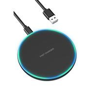 Binamao Wireless Charger, Wireless Charging Pad for iPhone 16/15/14/13/12/11 Pro/Pro Max/XS Max/XR/SE, 15W Max Fast Wireless Charger for Samsung Galaxy S24/S23/S22/S21S20/Note10/9, AirPods 2/Pro