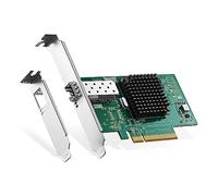 Binardat 10G SFP+ PCIe Network Adapter, Intel X520 82599 LAN Controller, 10G/1G/100Mbps SFP+ Slot NIC Card for Windows/Linux/VMware