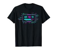 Binary 01 10 11 Robot Circuit Programmer Tech Value Graphic T-Shirt