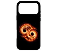 Binary Black Hole Merger Space Physics Concept Case for iPhone 17 Pro Max