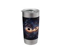Binary Black Hole Space Orbit Accretion Disk Concept Stainless Steel Insulated Tumbler