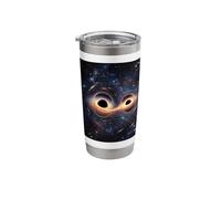 Binary Black Hole Space Orbit Accretion Disk Concept Stainless Steel Insulated Tumbler