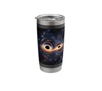 Binary Black Hole Space Orbit Accretion Disk Concept Stainless Steel Insulated Tumbler