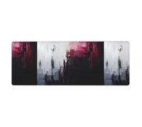Binary brushwork Prints Extra Large Mouse Pad 12x31.5in for Office, Gaming, and Learning - Durable, Comfortable, and Environmentally Friendly