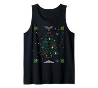 Binary Code Christmas Tree Programmer Coder Tech Holiday Tank Top