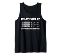 Binary Code Humor Sarcastic Programmer Question Tank Top