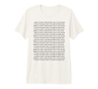 Binary Code in Black Premium T-Shirt