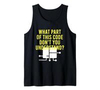 Binary Code Programmer Engineer Tech IT Professional Tank Top