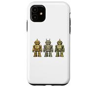 Binary Code Robot Retro 01 10 11 Programming Humor Vintage Case for iPhone 11