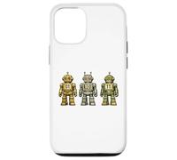 Binary Code Robot Retro 01 10 11 Programming Humor Vintage Case for iPhone 12/12 Pro