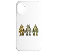 Binary Code Robot Retro 01 10 11 Programming Humor Vintage Case for iPhone 16 Plus