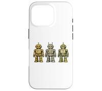 Binary Code Robot Retro 01 10 11 Programming Humor Vintage Case for iPhone 16 Pro