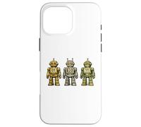 Binary Code Robot Retro 01 10 11 Programming Humor Vintage Case for iPhone 16 Pro Max