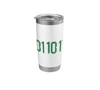 Binary Code Robot Tech 01 10 11 Cyber Circuit Stainless Steel Insulated Tumbler