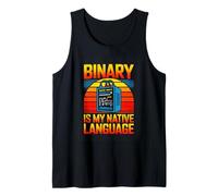 Binary is My Native Language Retro Programmer Tank Top