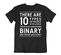 Binary Language Tshirt Computer Programmer Men T Shirt Math Joke Tee Black
