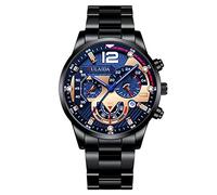 Binary Watches for Men Case Quartz Analog Wrist Watch Engraved Watches for Women (E, One Size)