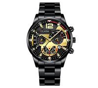 Binary Watches for Men Case Quartz Analog Wrist Watch Engraved Watches for Women (G, One Size)