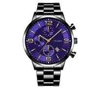 Binary Watches for Men Case Quartz Analog Wrist Watch (G, One Size)