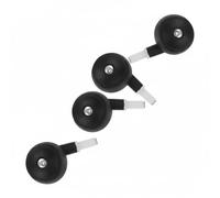 BinaryABC 4PCS Baby Walker Replacement Wheels for Strollers, Quiet Plastic Casters with Easy Installation, 0.38" Hole Diameter - Learning Walker Accessories