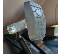 BinaryABC Clutch Pedal Extender Gas Foot Pedal Extension for Peterbilt 379 389 378 386 Truck Accessories(Silver)